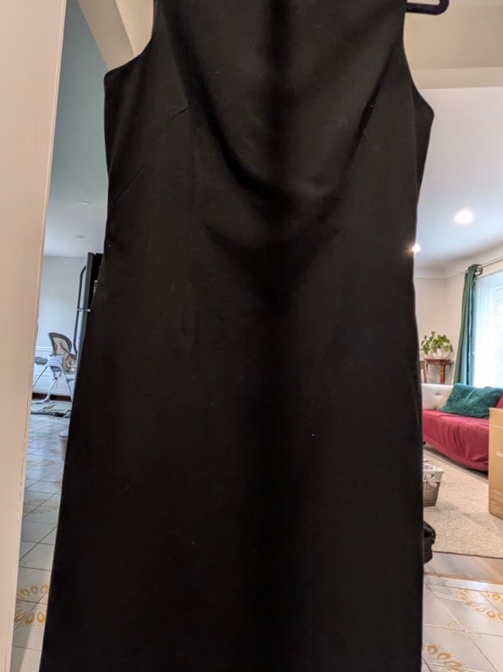 Tahari Black sheath Midi Dress